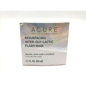 Acure Resurfacing Inter Gly Lactic Flash Mask Face Skincare- NEW IN BOX